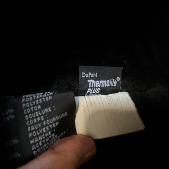 Andrew Marc THERMOLITE Faux Fur Lined Jacket Coat. Black Size S #1117 - Picture 8 of 8